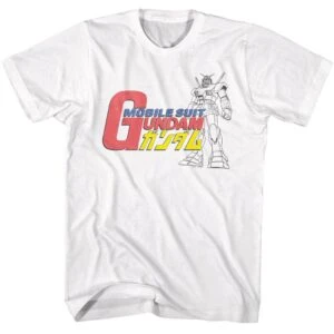 Gundam Mobile Suit Japanese Logo Men’s T Shirt