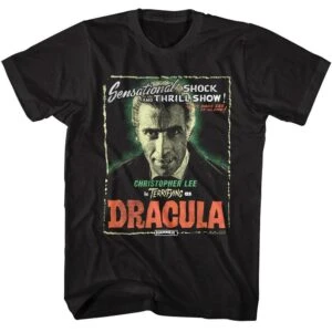 Dracula Terrifying Christopher Lee Men’s T Shirt