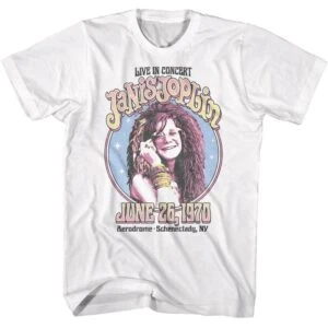 Janis Joplin Aerodrome Schenectady Men’s T Shirt
