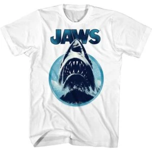 Jaws Great White Shark Hole T-Shirt