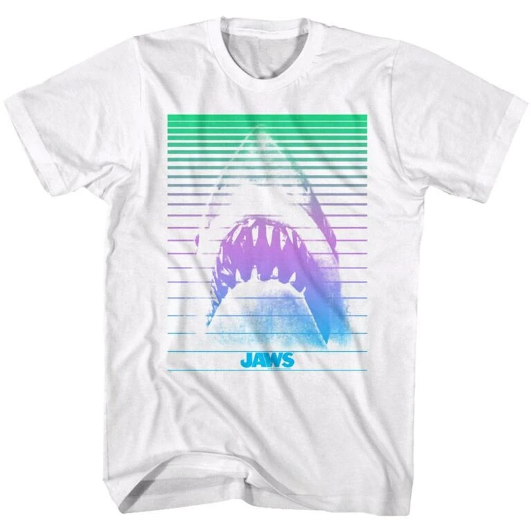 Jaws Shark Gradient Men’s T Shirt