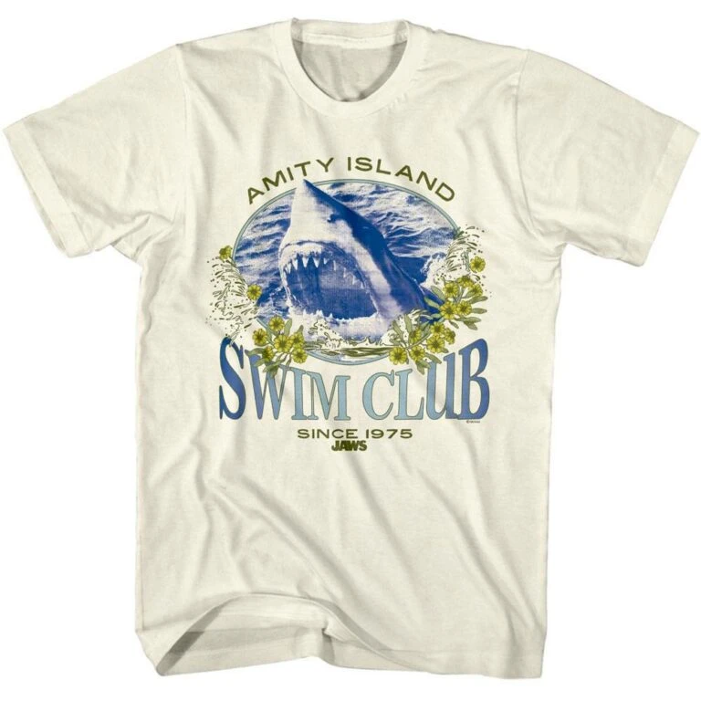 Jaws Amity Shark Swim Club Men's T Shirt