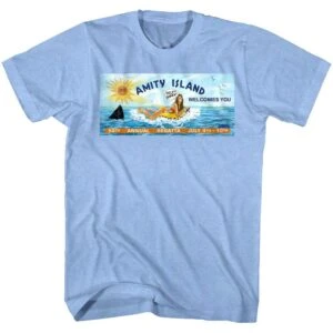 Jaws Amity Island Billboard Men’s T Shirt