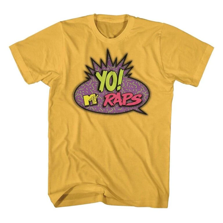 Yo MTV Raps Speech Bubble Logo Men’s T Shirt
