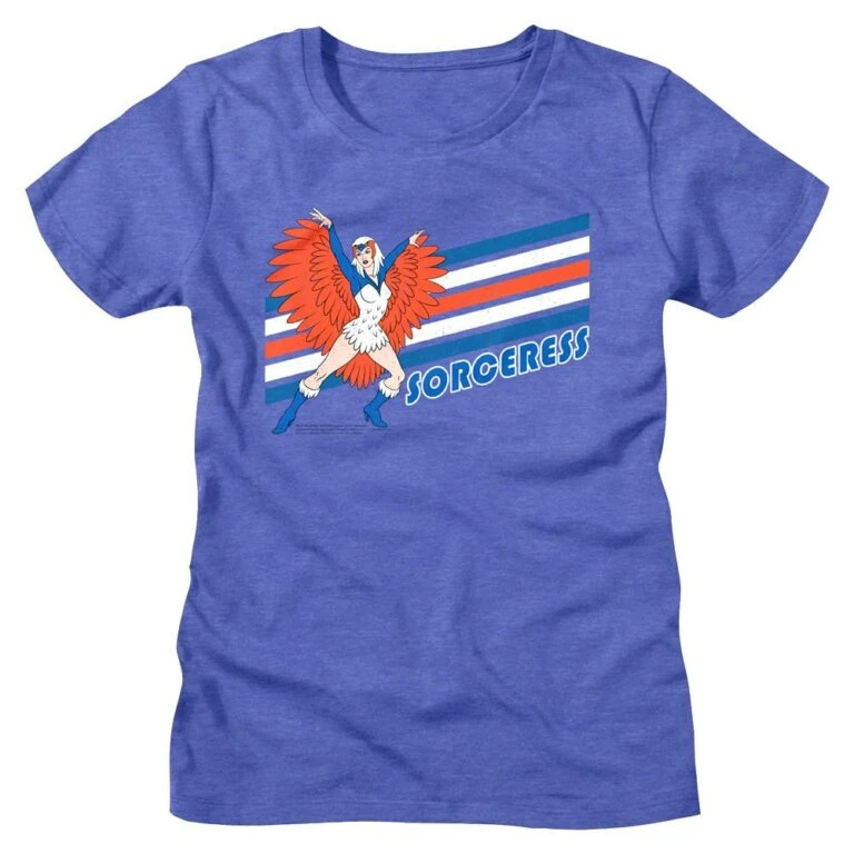 Masters of the Universe Sorceress Retro Stripes Women’s T Shirt