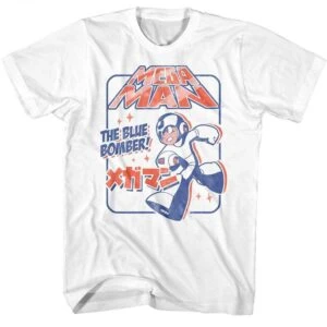 Megaman Blue Bomber Kanji T-Shirt
