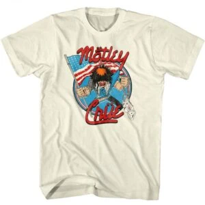 Motley Crue Allister Fiend American Patriot Men’s T Shirt