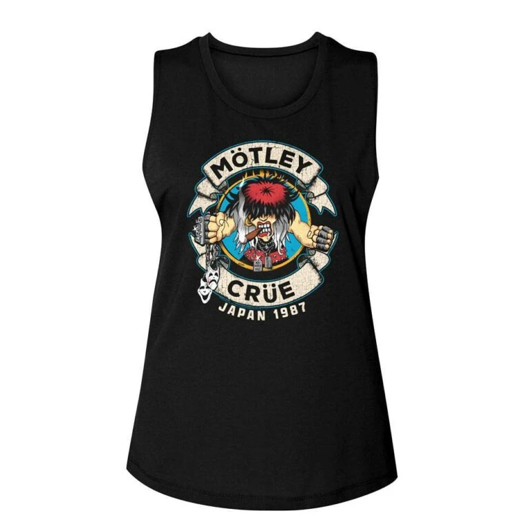 Motley Crue Cartoon Allister Fiend Women’s Tank