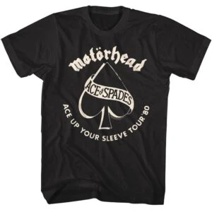 Motorhead Ace Up Your Sleeve Tour 80 Men’s T Shirt