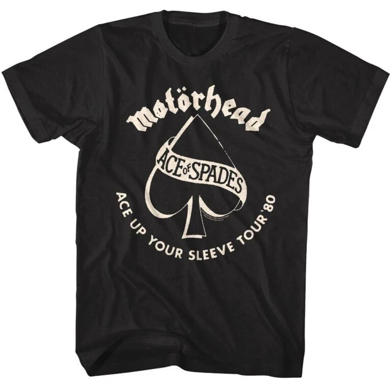 Motorhead Ace Up Your Sleeve Tour 80 Men’s T Shirt