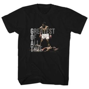 Muhammad Ali Greatest of All Time GOAT Men’s Black T Shirt