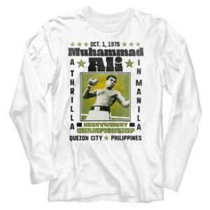 Muhammad Ali Thrilla in Manila Philippines Men’s Long Sleeve T Shirt