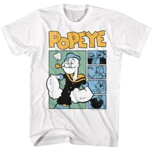 Popeye Comic Characters Sailorman Olive Men’s T Shirt
