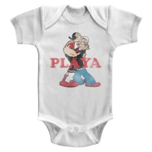 Popeye Playa Olive Oyl Baby Bodysuit
