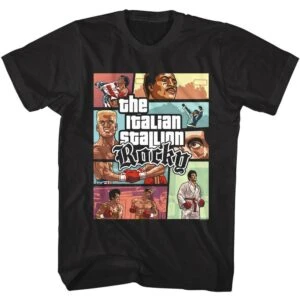 Rocky GTA Parody Game Men’s T Shirt