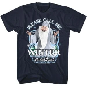 Santa Claus is Comin’ to Town Call Me Winter Warlock Men’s T Shirt