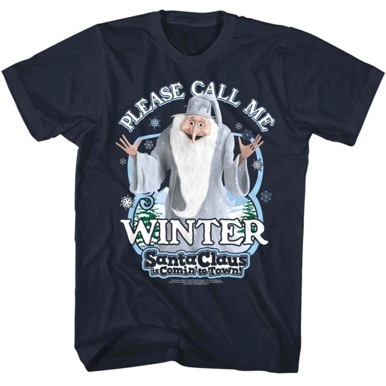 Santa Claus is Comin’ to Town Call Me Winter Warlock Men’s T Shirt
