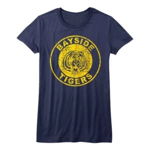 Saved by the Bell Bayside Tigers Women's Navy T Shirt