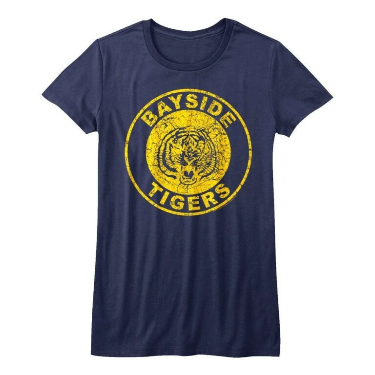 Saved by the Bell Bayside Tigers Women's Navy T Shirt