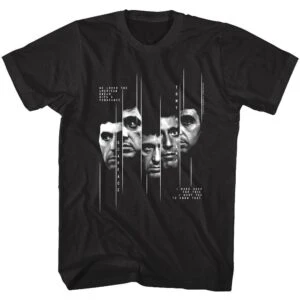 Scarface Tony Montana Sliced Men’s T Shirt