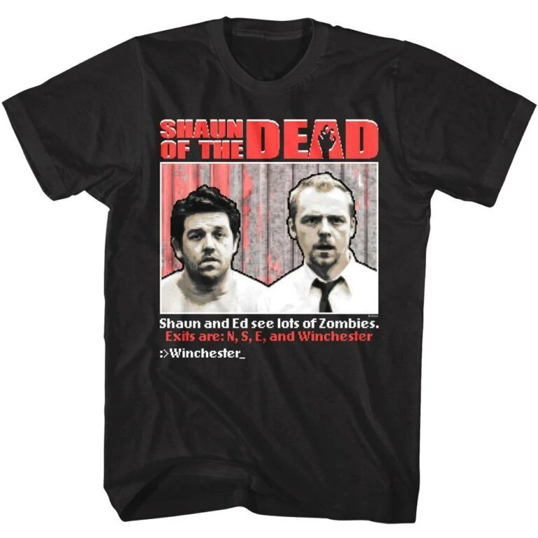 Shaun of the Dead Zombie Video Game Men’s T Shirt