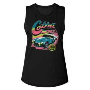 Shelby Cobra 1962 Neon Roadster Women’s Tank