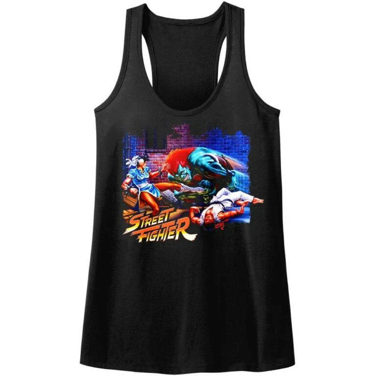 Street Fighter Blanka v Chun-Li Tank Top