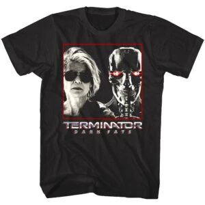 Terminator Dark Fate Sarah Connor & Cyborg T-Shirt