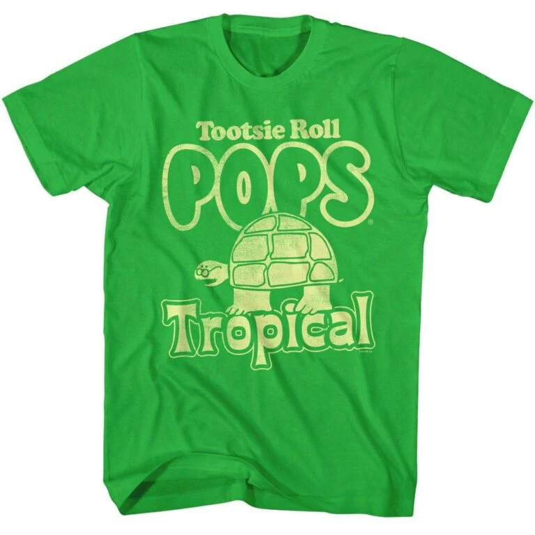 Tootsie Roll Pops Mr Turtle Tropical Men’s T Shirt