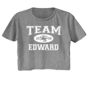 Twilight Team Edward Vampires Women’s Crop Top