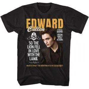 Twilight Edward Cullen Front Page News Men’s T Shirt