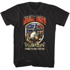 US Marine Corps Veteran Proud to have Served Men's T Shirt
