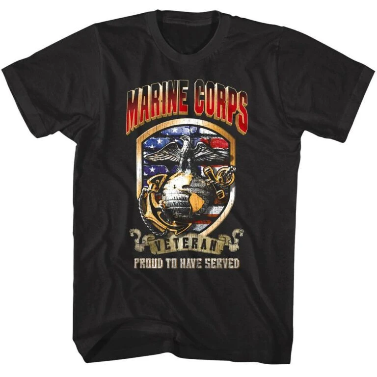 US Marine Corps Veteran Proud to have Served Men's T Shirt