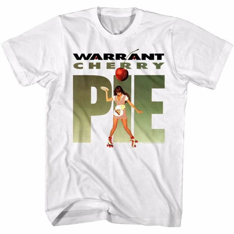 Warrant Cherry Pie Men’s White T Shirt