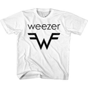 Weezer W Logo Kids White T Shirt