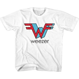 Weezer 3D Logo Kids T Shirt