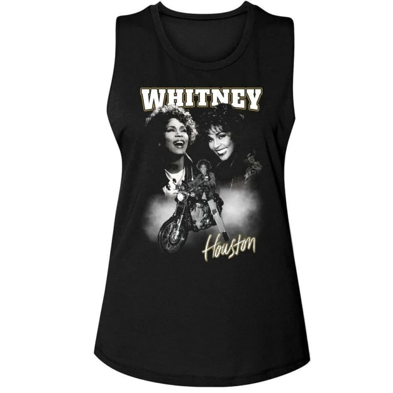 Whitney Houston Motorcycle Montage Women’s Tank