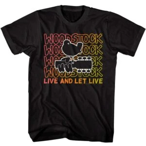 Woodstock Live & Let Live Men’s T Shirt