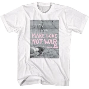 Woodstock Make Love not War Hippie Men’s T Shirt