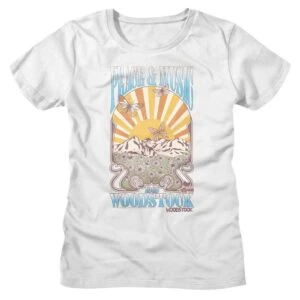 Woodstock Butterfly Mountain Sunset Women’s T Shirt