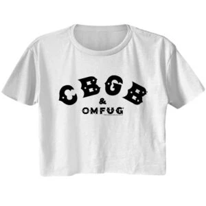 CBGB OMFUG Vintage Logo Women’s Crop T Shirt