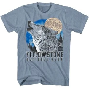 Yellowstone Howling Wolf Men’s T Shirt