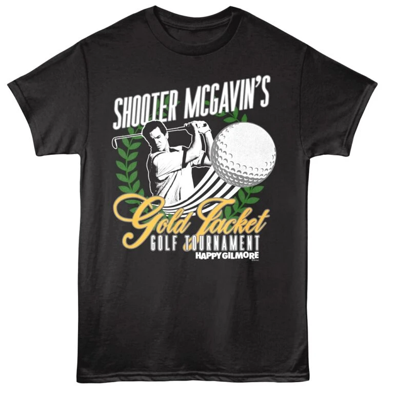 Happy Gilmore Shooter McGavin’s Gold Jacket Tournament Men’s T Shirt