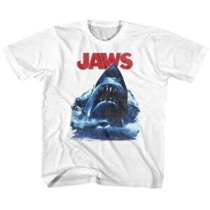 Jaws Shark Making Waves Kids T Shirt