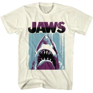 Jaws Deep Purple Shark Men’s T Shirt