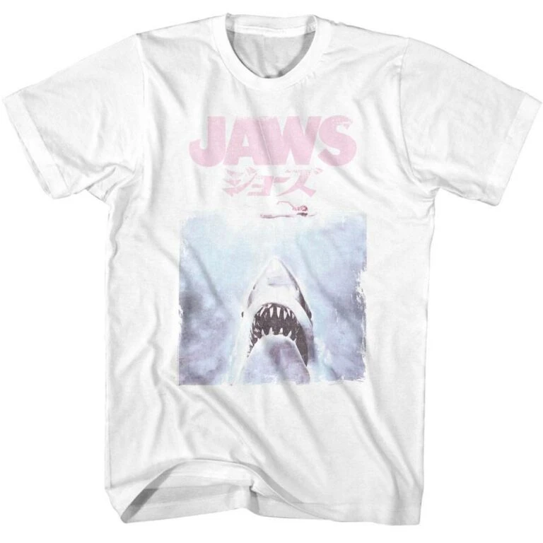 Jaws Vintage Japanese Movie Poster Men’s T Shirt