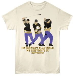 Funny golf shirt, humorous golf tee, cartoon golfer gift, sports quote shirt.