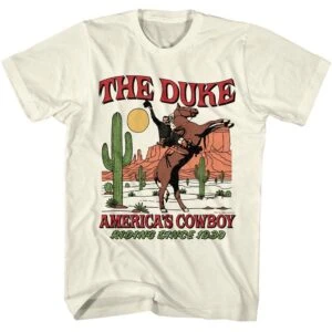 John Wayne The Duke Americas Cowboy Men's T Shirt