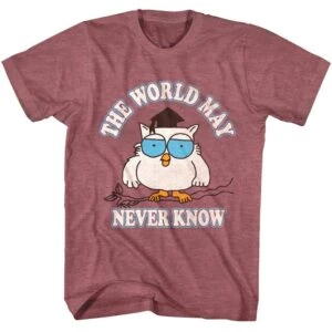 Tootsie Pop Owl World May Never Know Men’s T Shirt