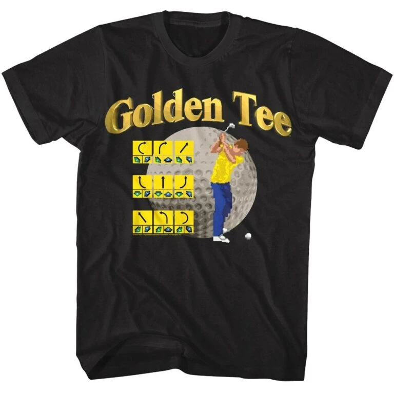 Golden Tee Golf Game Swings Guide Men's T Shirt